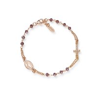 Bracciale Amen Donna Rosari in Argento Pietre dure BRORVIZ3 - BRORVIZ3
